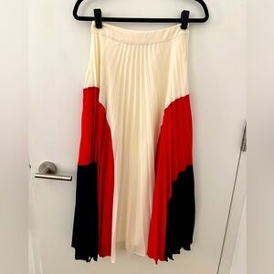 Reiss multicolored pleated skirt